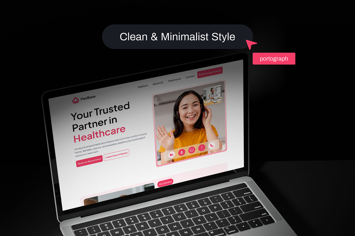 MedEase - Online Doctor Landing Page preview 3