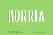 Korria - Sans, a Sans Serif Font by ghozai studio (Thumbnail 1 of 7)