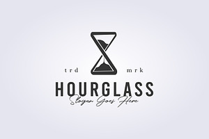 hourglass logo vector design icon, a Branding & Logo Template by Lodzrov