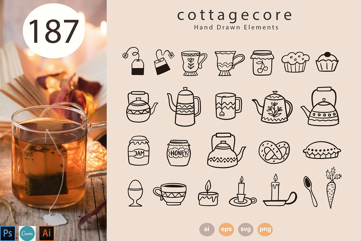AUTUMN Cozy Clip Art and Patterns, a Graphic by Katrinelly (Photo 4 of 13)