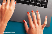 Macbook Pro 16 with Woman Hands, a Product Mockup by Custom Scene (Thumbnail 7 of 8)