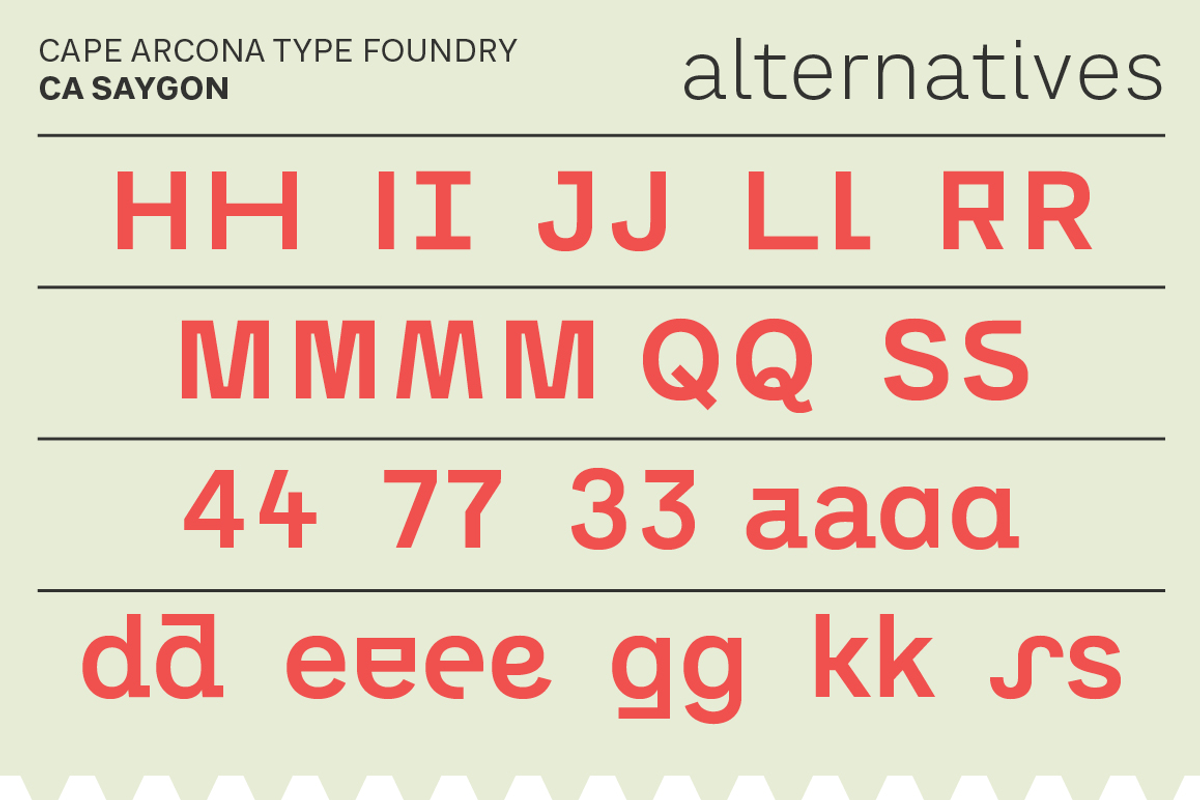 CA Saygon, a Sans Serif Font by Cape Arcona Type Foundry (Photo 4 of 5)