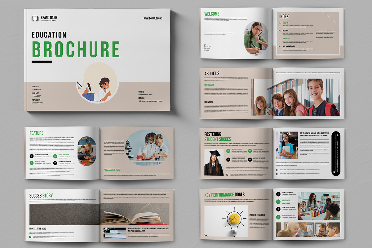 Education Brochure Landscape, a Brochure Template by ContestDesign (Photo 1 of 5)