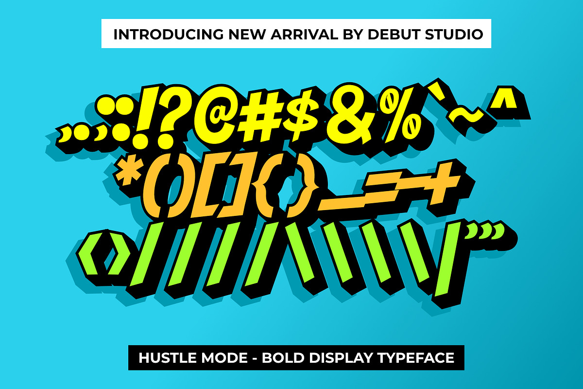 Hustle Mode - Bold Display Typeface, a Sans Serif Font by Debut Studio (Photo 14 of 23)