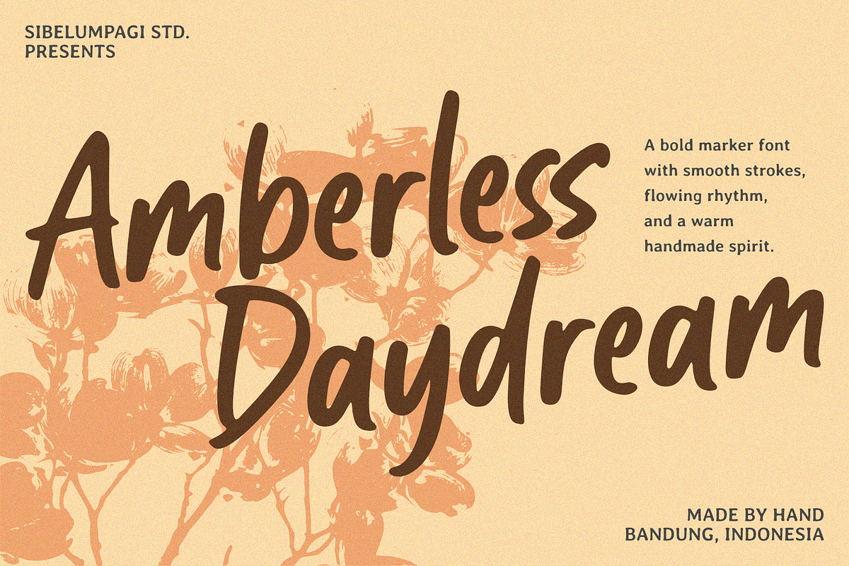 Amberless Daydream - Marker Font, a Handwritten Font by Sibelumpagi Studio (Photo 1 of 9)