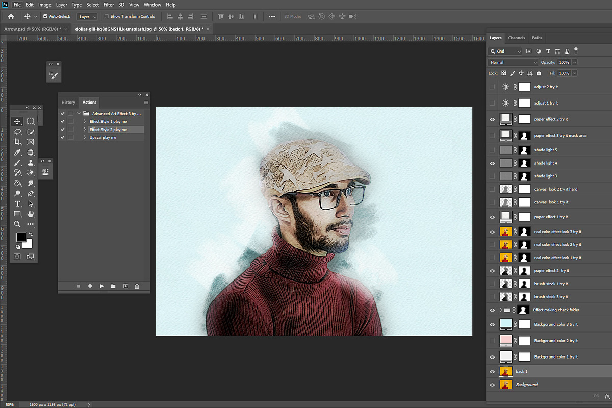 Watercolor Advanced Art Action, an Action Add-On by MRI STUDIO (Photo 4 of 13)