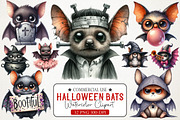 Funny Halloween Bats Clipart, an Illustration by RobertsArt (Thumbnail 1 of 7)