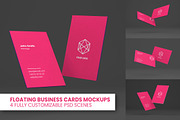 Floating Business Cards Mockups, a Product Mockup by Alt Foundry (Thumbnail 1 of 5)