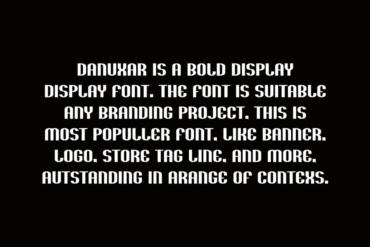 Danuxar - Sport Font, a Sans Serif Font by Iqsiart Studio (Photo 3 of 6)