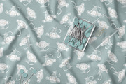 Cute Baby Monkey Seamless Pattern, a Pattern Graphic by StudioGlouna (Thumbnail 2 of 10)