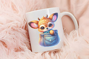 Peeking Cute Animals Pocket Clipart, an Illustration by RobertsArt (Thumbnail 4 of 7)