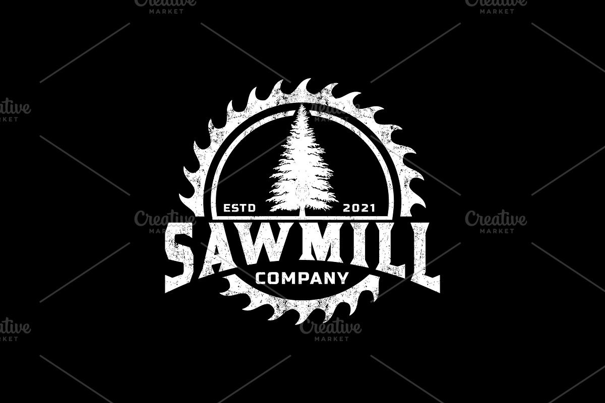 Sawmill Carpenter Logo, a Branding & Logo Template by Atlantis X Nurman Arbai (Photo 2 of 2)
