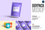Doypack Mockup - 8 views, a Packaging Mockup by Illusiongraphic (Thumbnail 1 of 19)