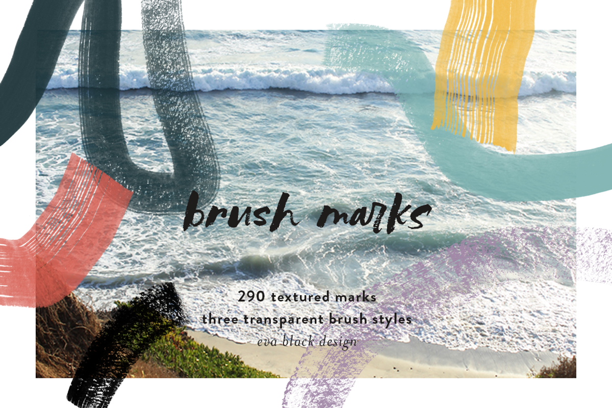 Brush Marks Pack, a Texture Graphic by Eva Black Design (Photo 1 of 5)
