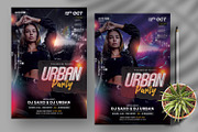 Urban Music Party Flyer Template, a Flyer Template by PixelsDesign (Thumbnail 1 of 3)