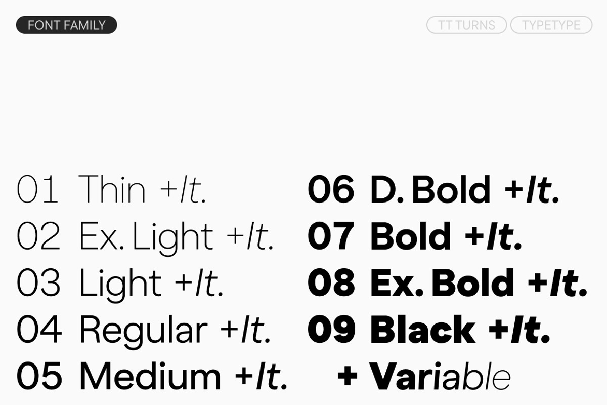 TT Turns, a Sans Serif Font by TypeType (Photo 4 of 26)