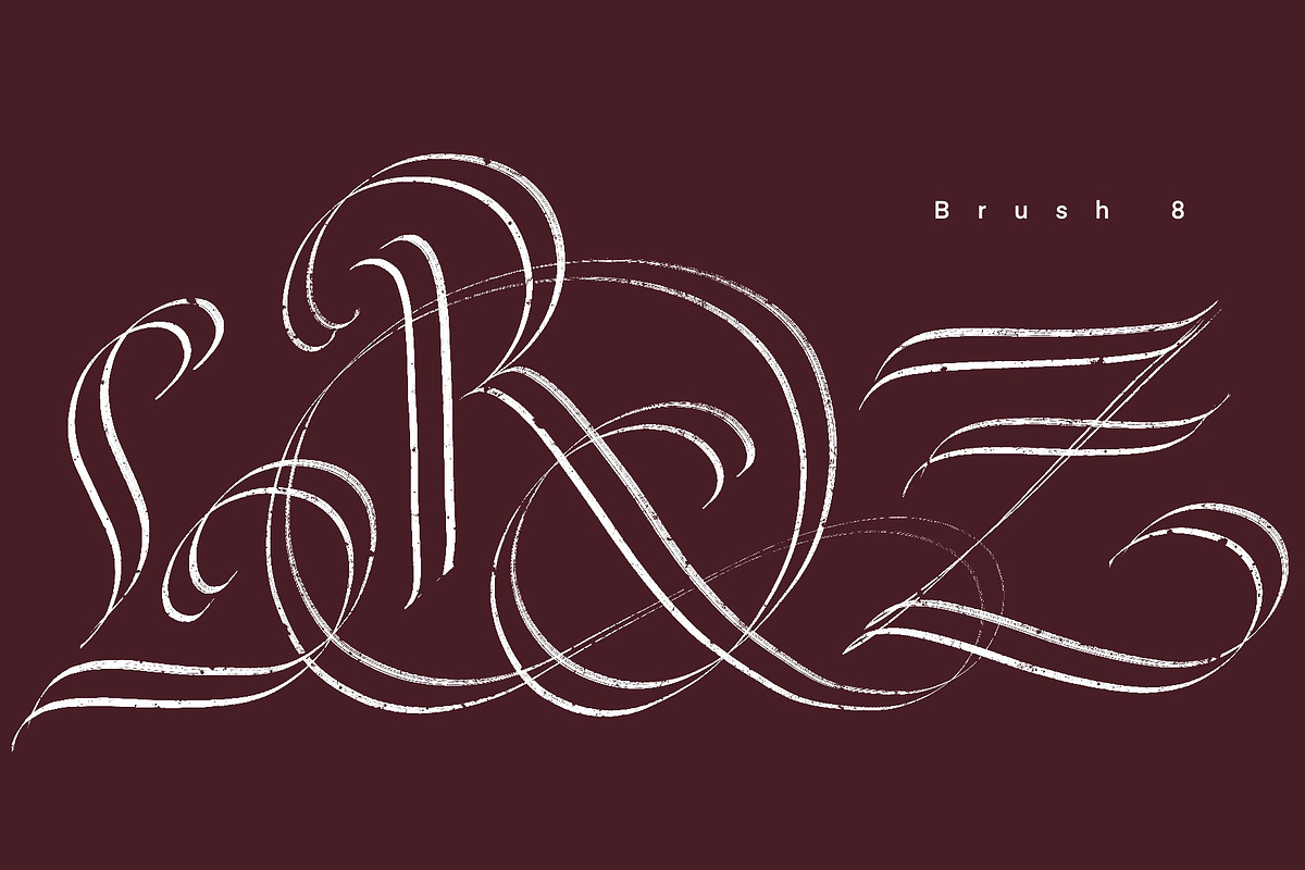 CalligraphyMasters Procreate Brushes, a Brush Add-On by the Fontmaker (Photo 22 of 38)