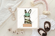 Personalized Kids Camo Easter Bunny, an Illustration by CraftArtStudio (Thumbnail 4 of 4)