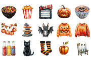 Halloween Movie Night Clipart, an Illustration by Designking (Thumbnail 3 of 5)