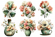 Spring Sweet Peas Flower Clipart, an Illustration by Daily.Designs (Thumbnail 6 of 8)