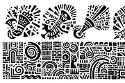 Vintage Birds Folk Art, a Decorative Illustration by devastd (Thumbnail 21 of 28)