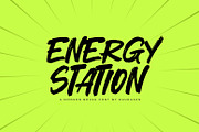 Energy Station, a Font by khurasan (Thumbnail 1 of 6)