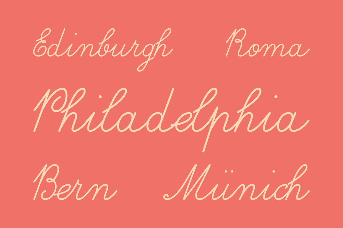 Fribois Monoline Script, a Script Font by Bart Wesolek (Photo 4 of 7)