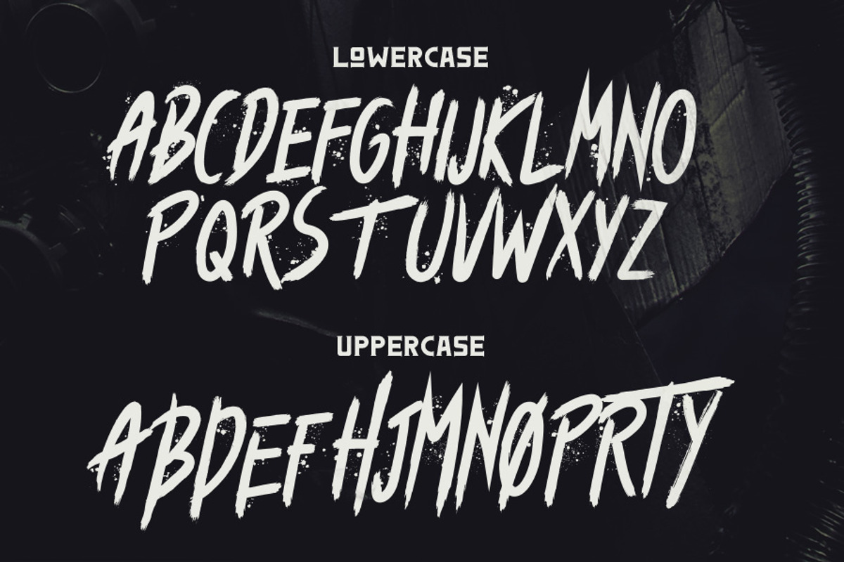 Atone - Brush Font preview 2