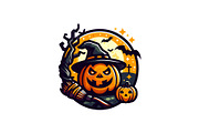 Halloween Logo Mascot Illustration, a Branding & Logo Template by Vectorium Studio (Thumbnail 4 of 5)