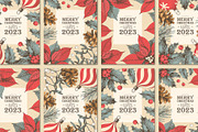 Vintage Christmas Cards, a Card Template by GreyLilac (Thumbnail 1 of 5)