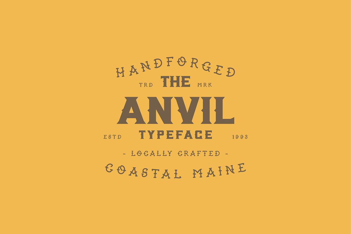 Anvil | Hand Forged Serif, a Serif Font by Beveled Design Co. (Photo 5 of 14)