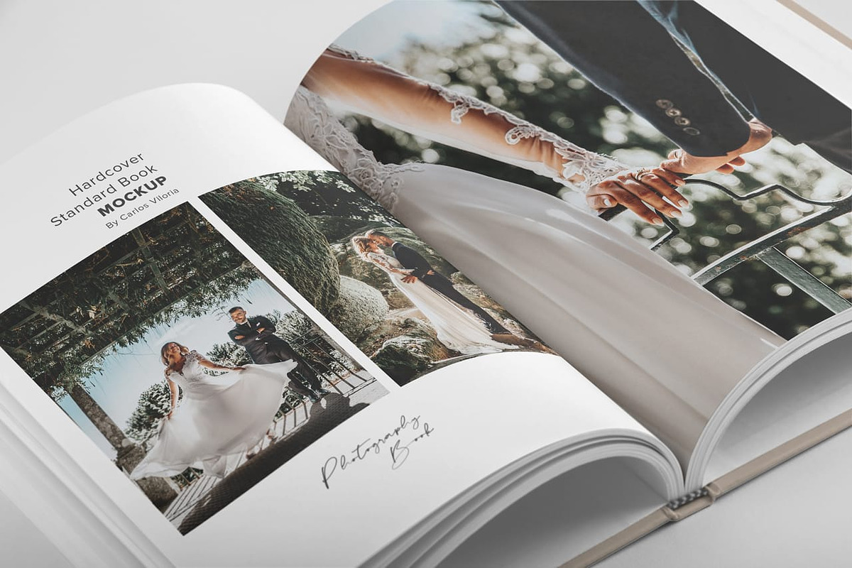 Hardcover Photo Book Mockup 03, a Print Template by Mockups by Carlos Viloria (Photo 2 of 5)