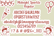 Midnight Sparkle – Festive Font Duo, a Script Font by cocodesign (Thumbnail 3 of 7)