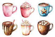 Christmas Hot Chocolate Collection, an Illustration by Daily.Designs (Thumbnail 3 of 5)