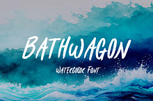 Bathwagon Watercolor Sans Serif Font