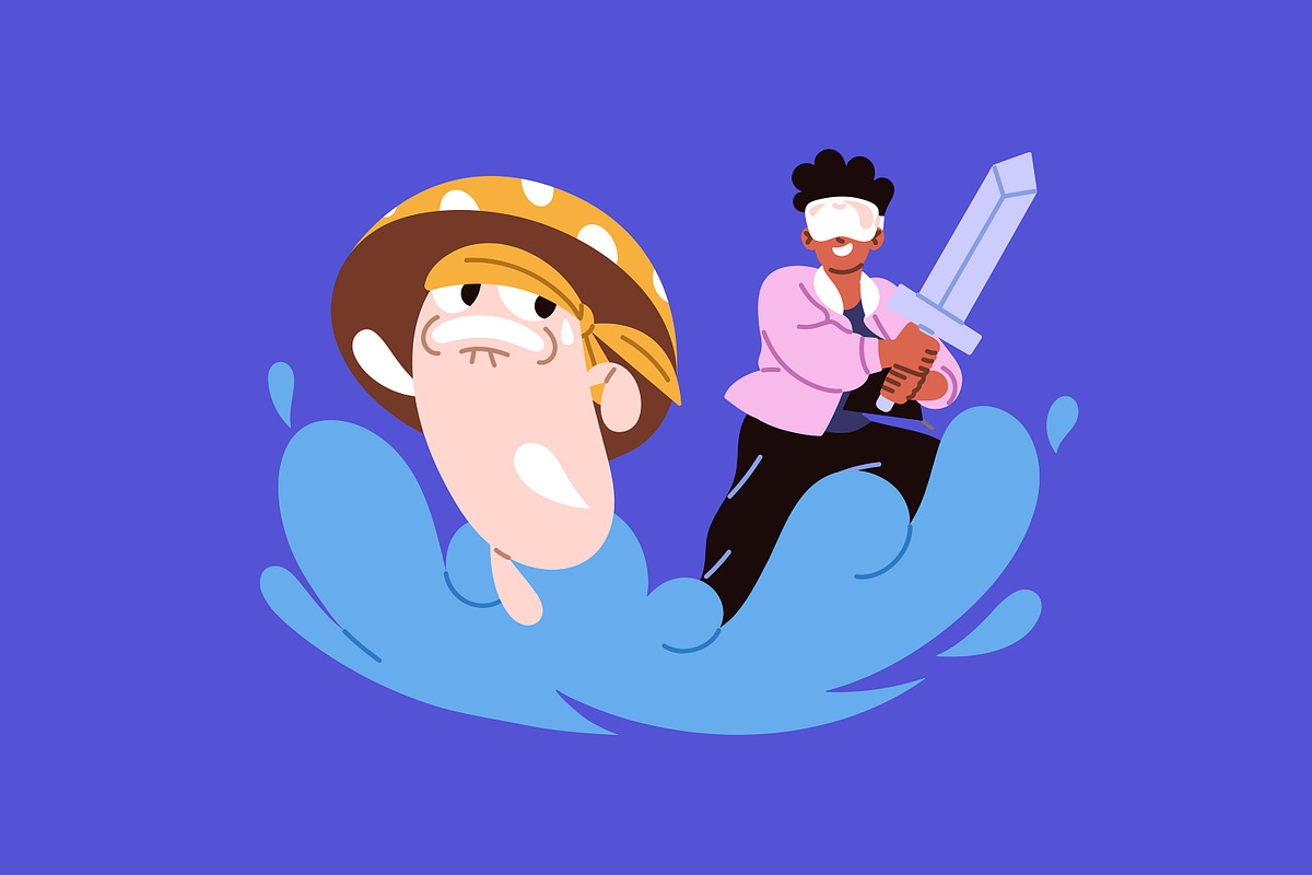 Augmented or virtual reality concept, a Technology Illustration by PaperTrident (Photo 8 of 9)