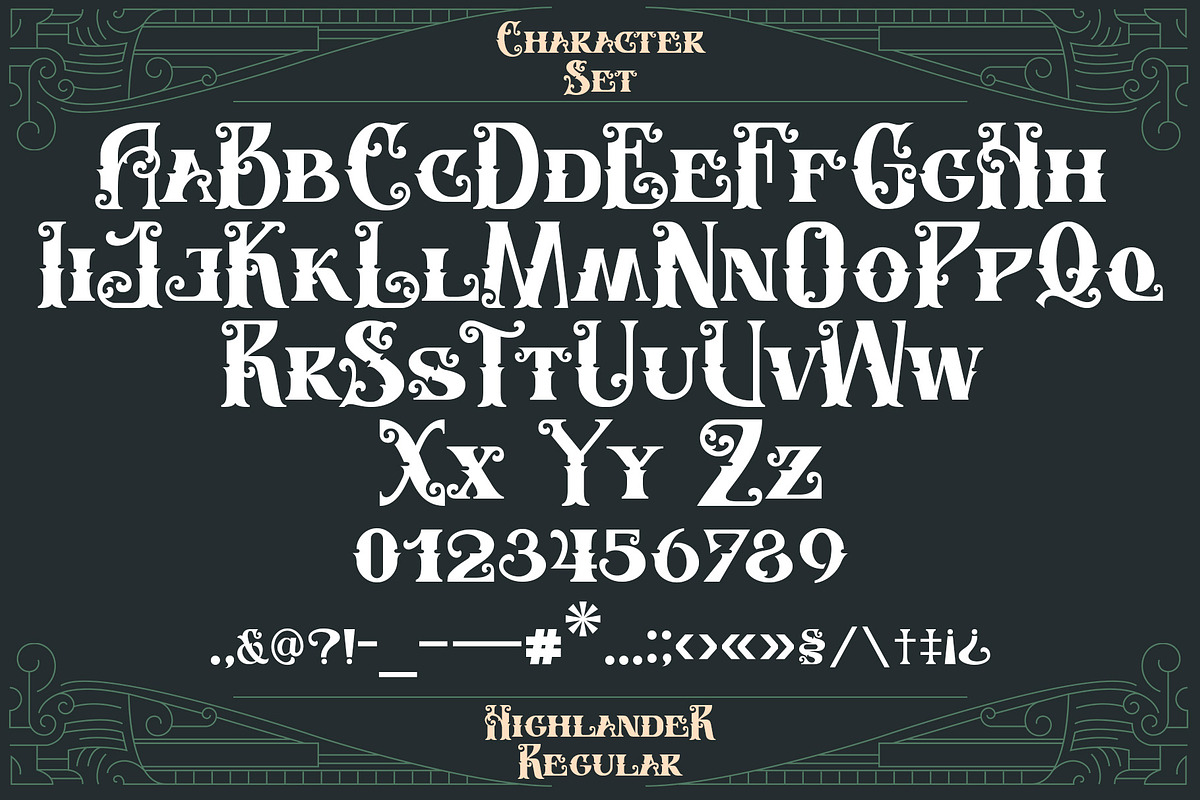 Highlander, a Font by Drizy (Photo 5 of 12)