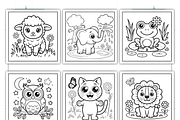 Kawaii Animals Coloring Book for Kid, an Animal Illustration by Ink Gallery (Thumbnail 2 of 4)