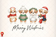 Merry Woofmas Christmas Dogs PNG, an Illustration by SinaCreation (Thumbnail 1 of 6)