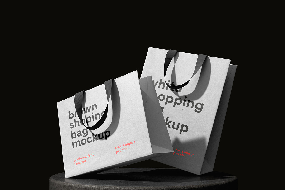 Shopping Bag Mockups, a Packaging Mockup by Graphicsfuel (Photo 13 of 21)