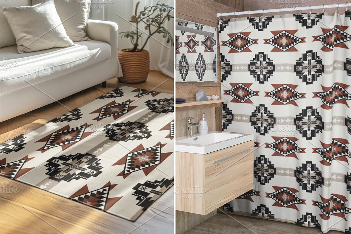Vintage Native American Pattern, a Pattern Graphic by PPEthnicDecorPattern (Photo 6 of 10)