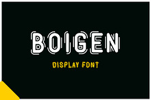 Boigen - Modern Display Font