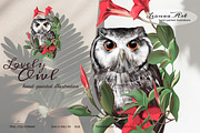 Lovely Owl, an Illustration by Leonaa art (Thumbnail 1 of 7)