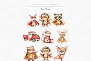 Watercolor Superhero Clipart Set, an Animal Illustration by Pati Paints (Thumbnail 4 of 9)
