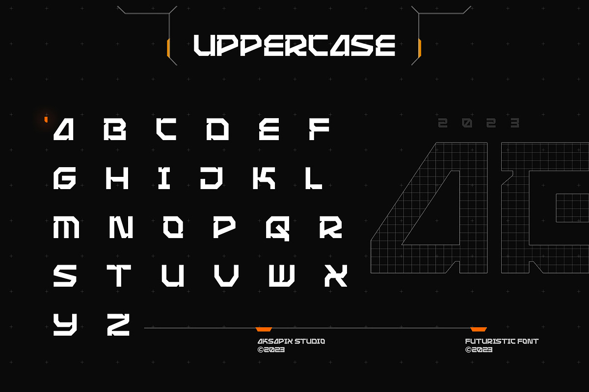 Nexascream Labs - Futuristic Font, a Font by Aksapix Studio (Photo 2 of 9)