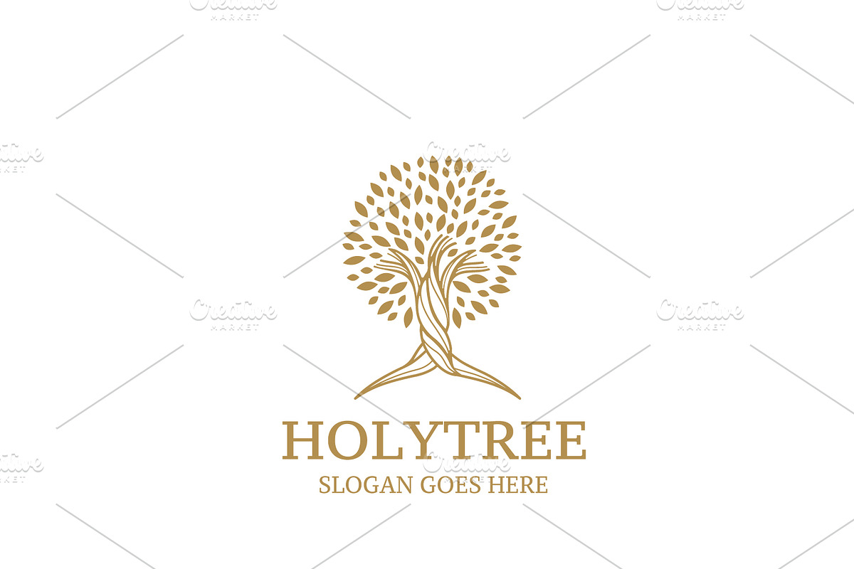 HOLY TREE LOGO VINTAGE, a Branding & Logo Template by Mariyana (Photo 3 of 5)