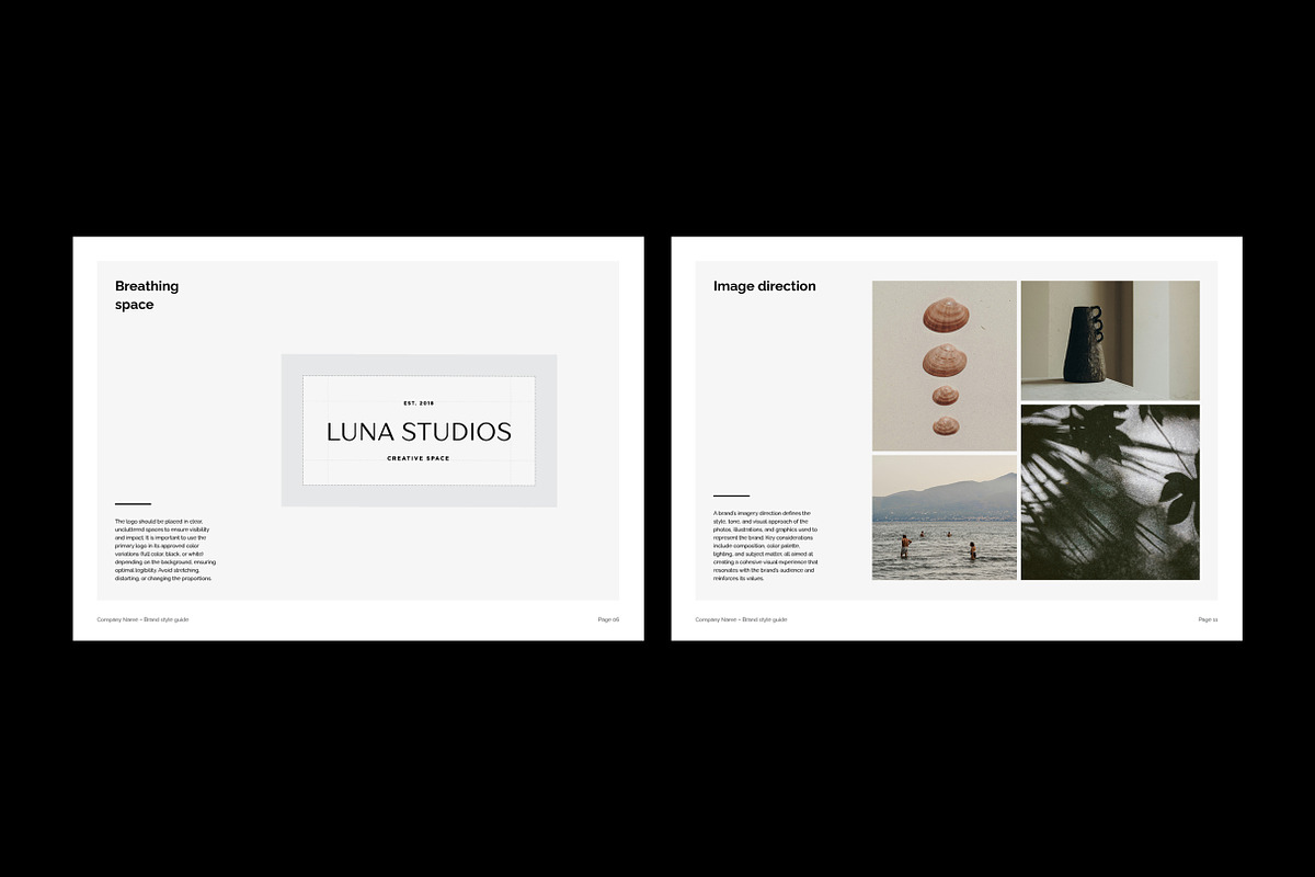 Minimal | Mini Brand Guidelines Kit, a Presentation Template by The Template Depot (Photo 5 of 9)