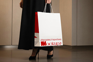 Shopping Paperbag Mockup Scene