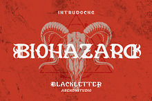 Biohazard - Blackletter Font