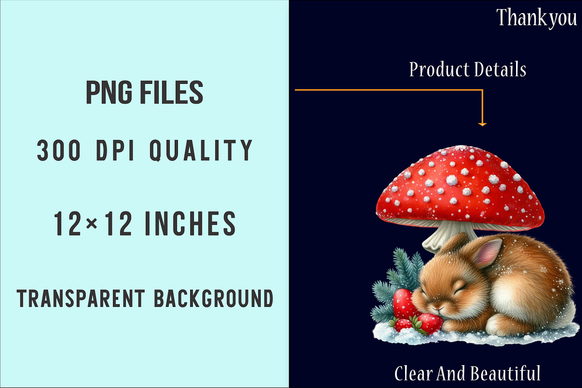Christmas Bunny Clipart Bundle, an Illustration by SinaCreation (Photo 6 of 7)